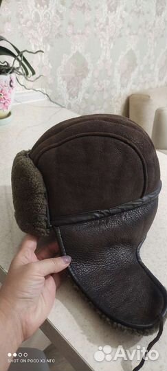 Шапка мужская натуральная, обхват 54-56 см