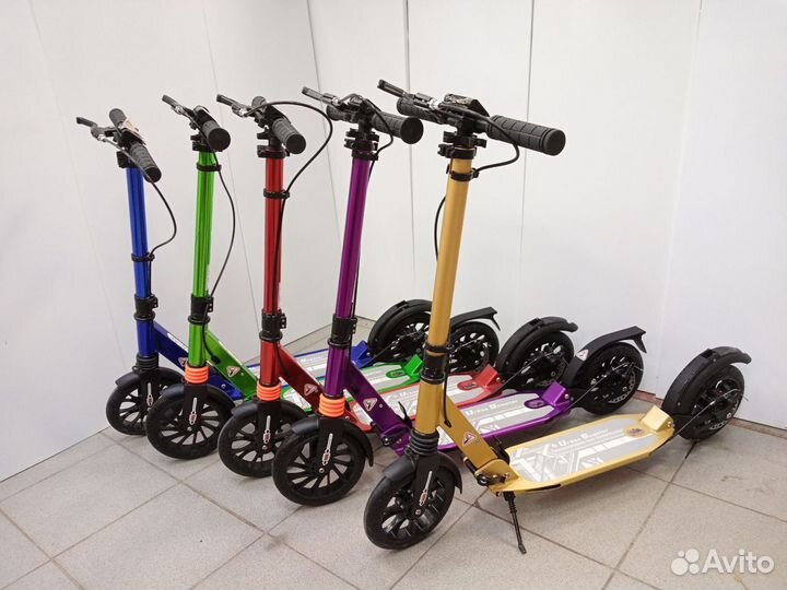 Самокат с дисковым тормозом