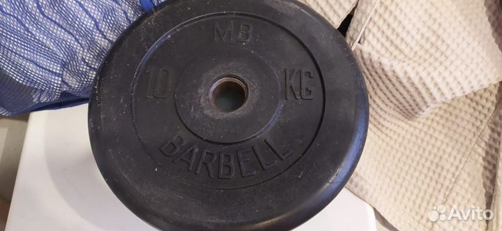 Гриф 1.8 м 25мм.блины barbell 25мм