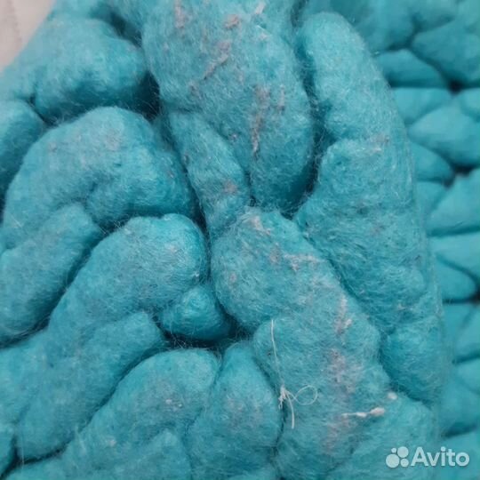 Плед б/у крупной вязки