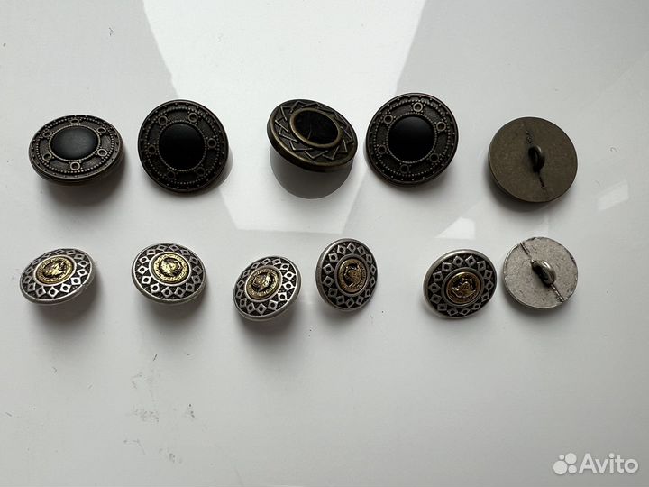 Пуговицы импортные металлические