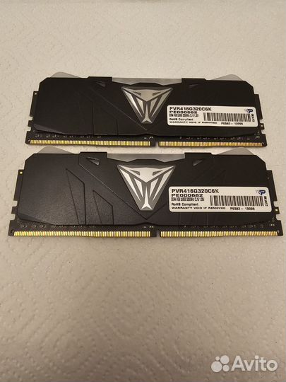 Оперативная память ddr4 16gb patriot viper RGB