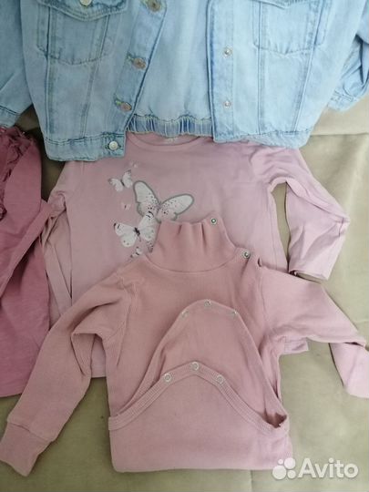 Комплект вещей для девочки hm 86-92