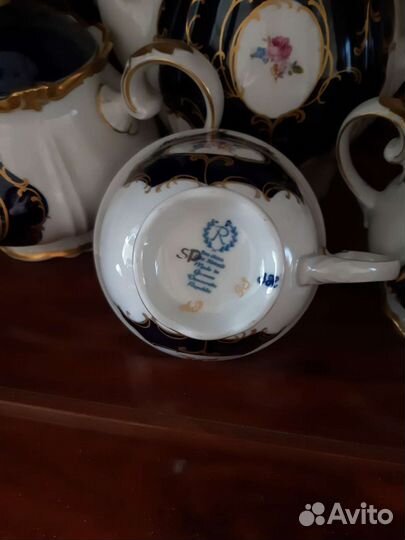 Чайный сервиз кобальт гдр cobalt торг
