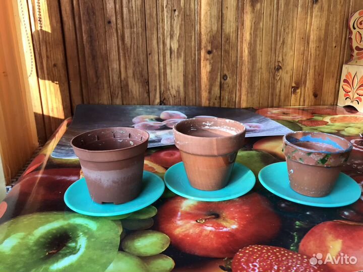 Кашпо горшок для цветов фиалок