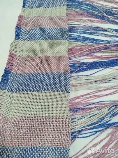 Шторы нитяные кисея. Радуга с люрексом