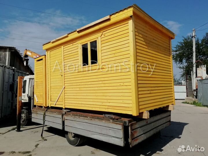 Бытовка деревянная утепленная с электрикой