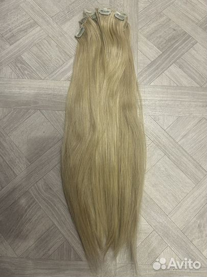 Волосы на заколках люкс