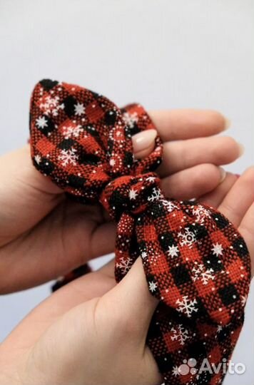 Повязка для волос новая новогодняя