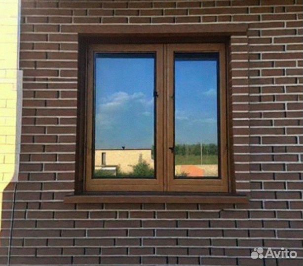 Окно двухстворчатое откидное