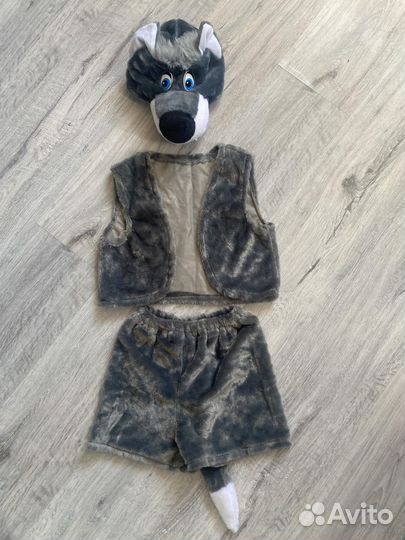 Новогодний костюм волка на 3-4 года