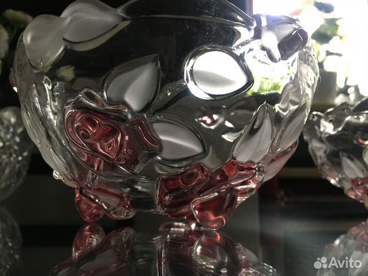 Парные хрустальные вазы СССР