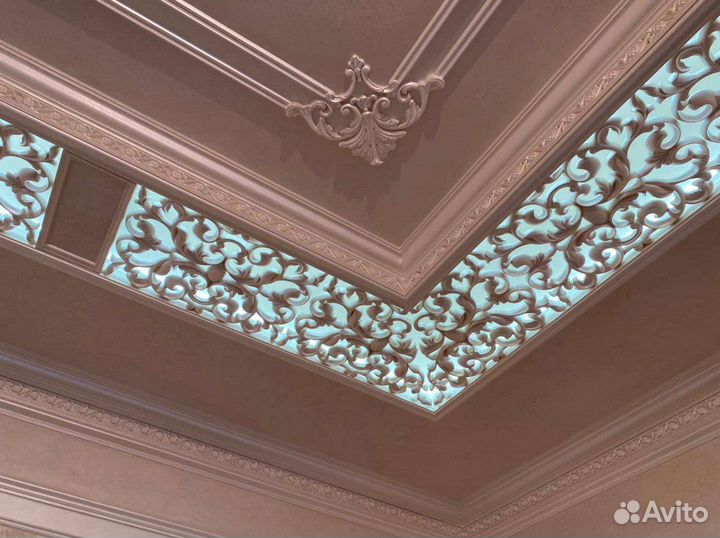 Потолочные карнизы с подвеской