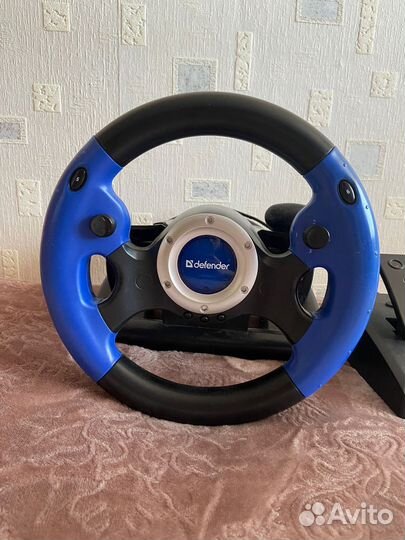 Игровой руль с педалями для пк