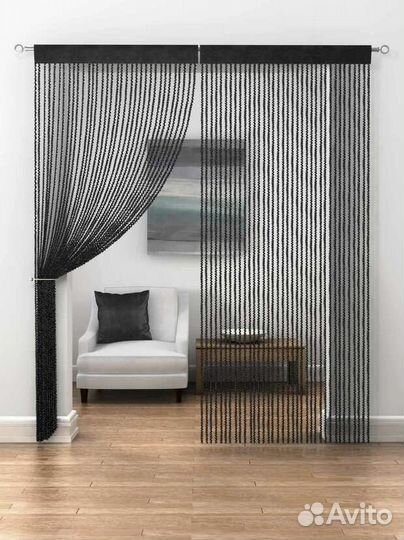 Шторы нитяные кисея