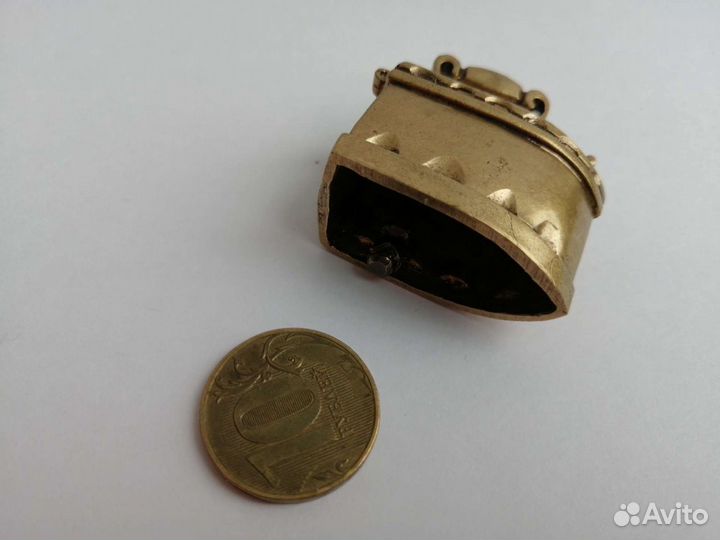 Колокольчик Утюг латунь оригинальный