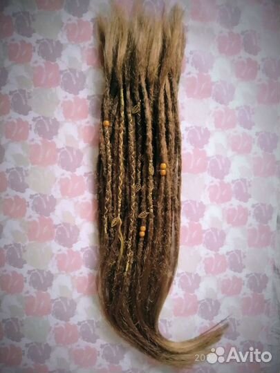 Дреды новые (удлинение для натуральных дре