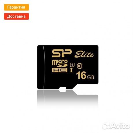 Карта памяти Silicon Power 16GB Elite Gold microsd