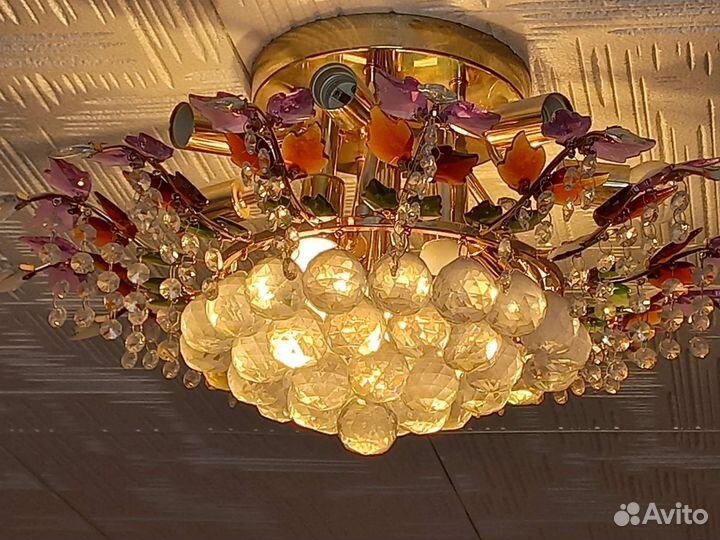 Люстры хрустальные бу