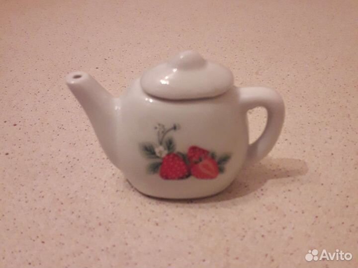 Игровой фарфоровый чайный набор для кукол