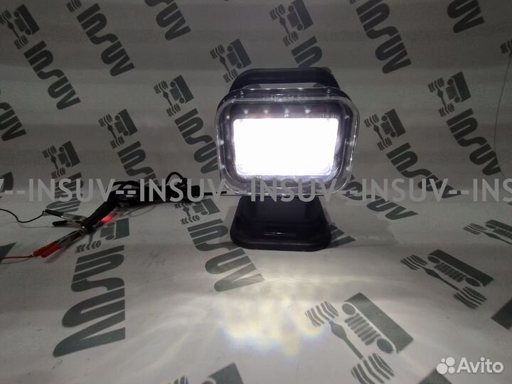 Светодиодный фароискатель на линзах 50W с Д/У