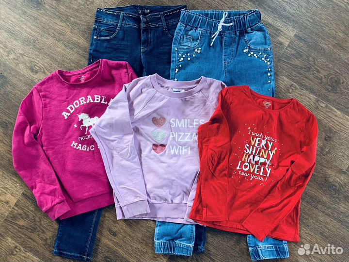 Одежда для девочки пакетом 134 146 152
