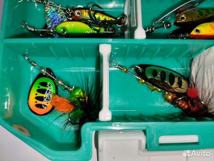 Набор вращающихся блесен Super Mix 22шт