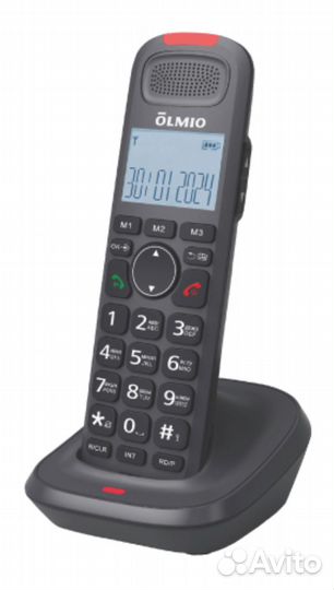 Радиотелефон Olmio DP-04 (черный) Dect