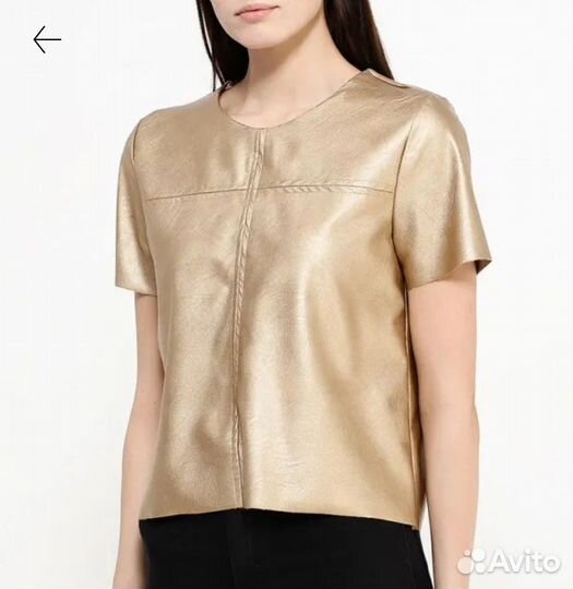 Кожаная блуза