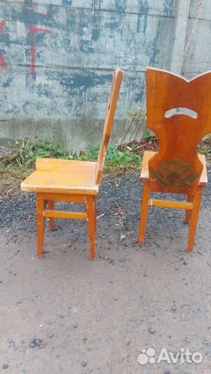 Детские стулья в абрамцевском стиле