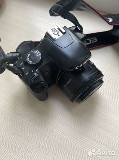 Canon eos 450d kit + объектив 50мм 1,8