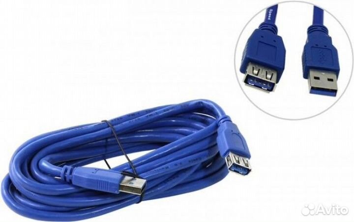 Кабель удлинитель USB3.0 (AM) - USB 3.0 (AF), 3 м