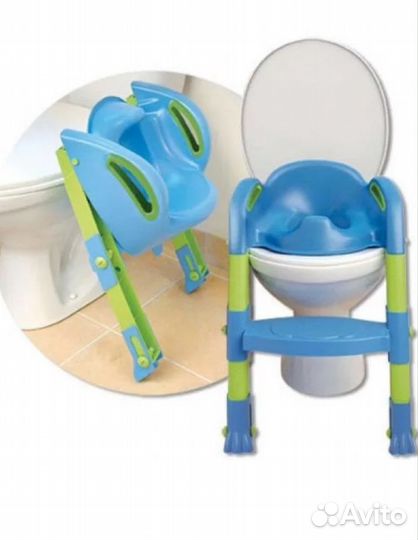 Сиденье на унитаз со ступенькой