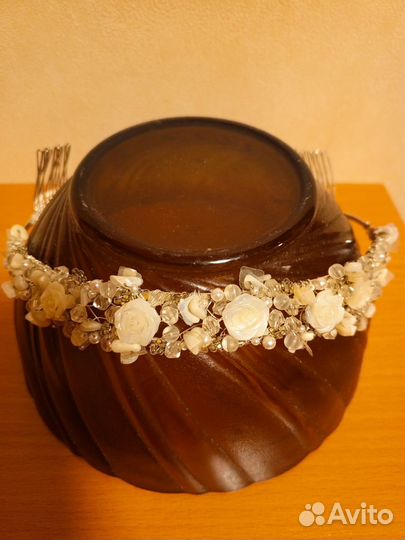 Ободок с цветами