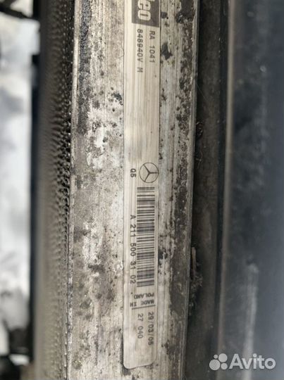 Радиатор Mercedes-Benz E-Класс W211 W219