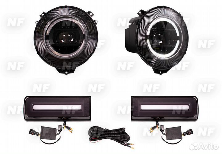 Оптика темная 2019 Мерседес Гелендваген