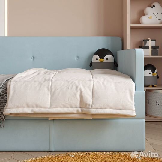 Детская мягкая кровать диванчик