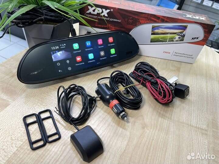 Видеорегистратор-зеркало+навигатор XPX ZX858