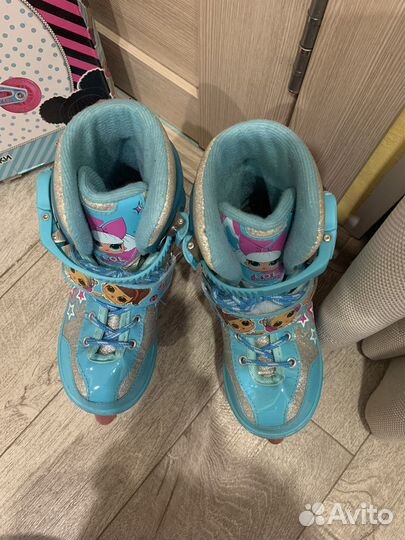 Роликовые коньки детские раздвижные 30 - 33