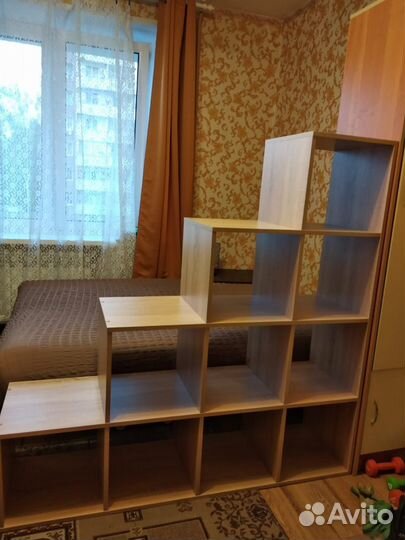 Стеллаж IKEA аналог 10(4-3-2-1) ячеек лесенка Дуб Корол