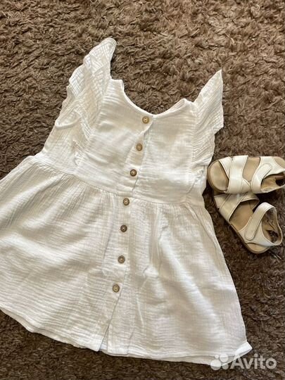 Платье муслин лён 92
