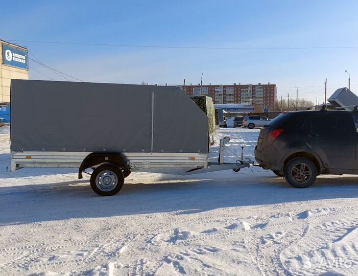 Легковой прицеп 3.7х1.5х1.5 R15 с тентом 