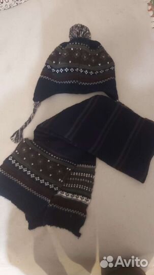 Набор шапка и шарф для мальчика