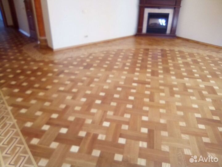 Шлифовка паркета немецким оборудованием без пыли