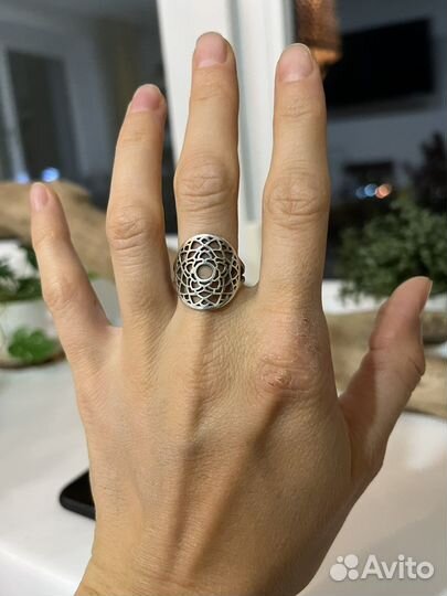 Серебряное Кольцо 7 чакра Сахасрара