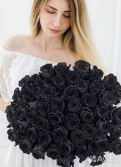 Чёрные розы Доставка цветов