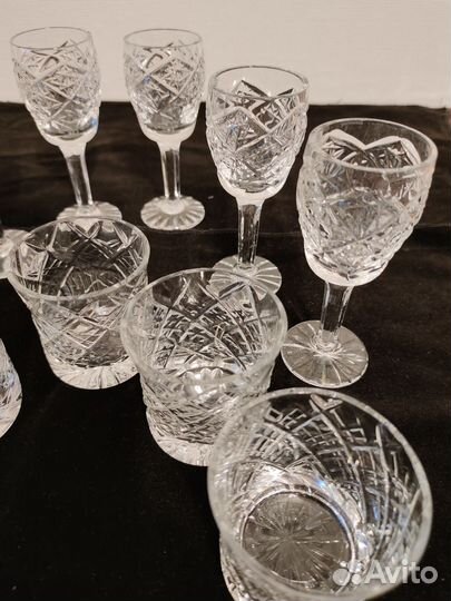 Рюмки стопки хрустальные