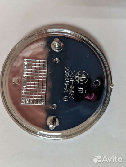 Эмблема капота BMW 73, 82 mm cherep stille
