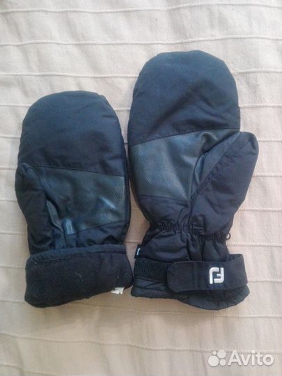 Варежки зимнии из натуральной замши и меха