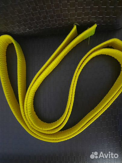 Пояс для кимоно желтый